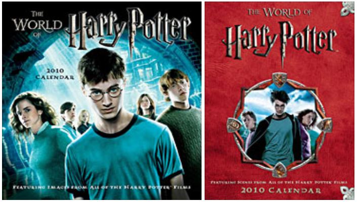 2010 world of harry potter calendars now available
