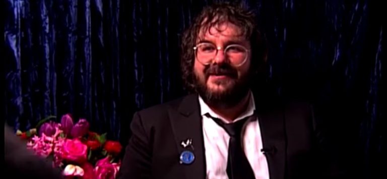 peter jackson collects some bafta souvenirs