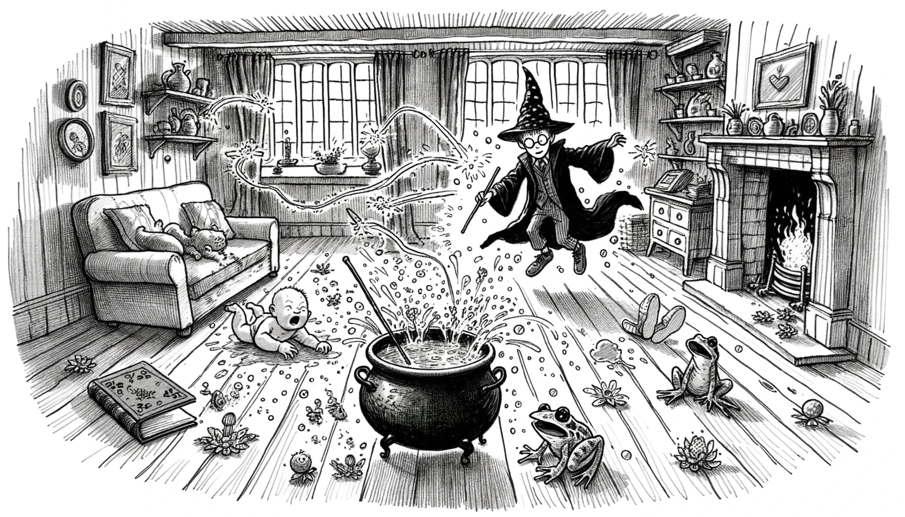 the wizard and the hopping pot