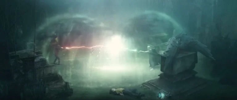 why does james come out of voldemort's wand before lily