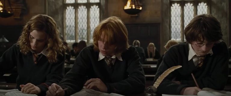 boggarts, fears, and harry potter on screen magic daniel radcliffe, rupert grint, emma watson prisoner of azkaban interview