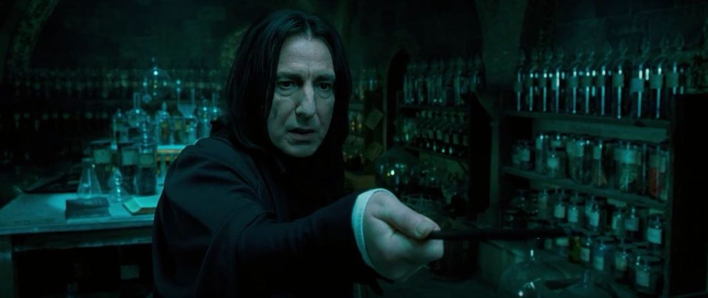 professor severus snape casting legilimens