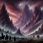 10 modern fantasy books featured image two armies facing each other beside mountains