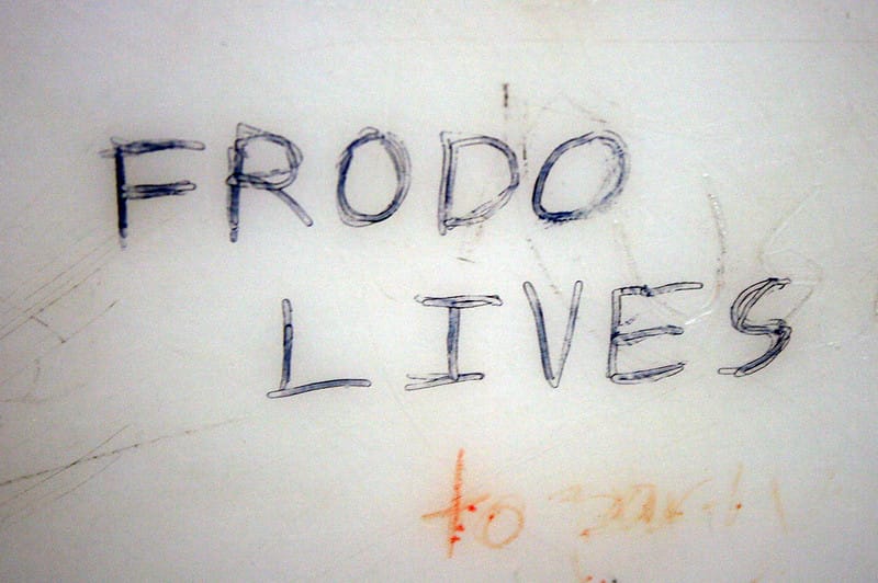 Frodo Lives LOTR Fandom Slogan