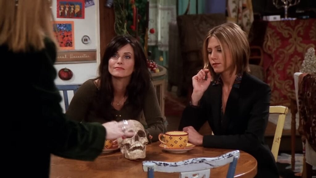 christmas tv specials friends phoebe skull